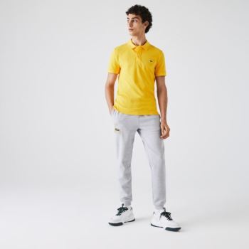 Lacoste Slim Fit Polo in Petit Piqué Pánské - Polo Žluté | CZ-HSFQeo